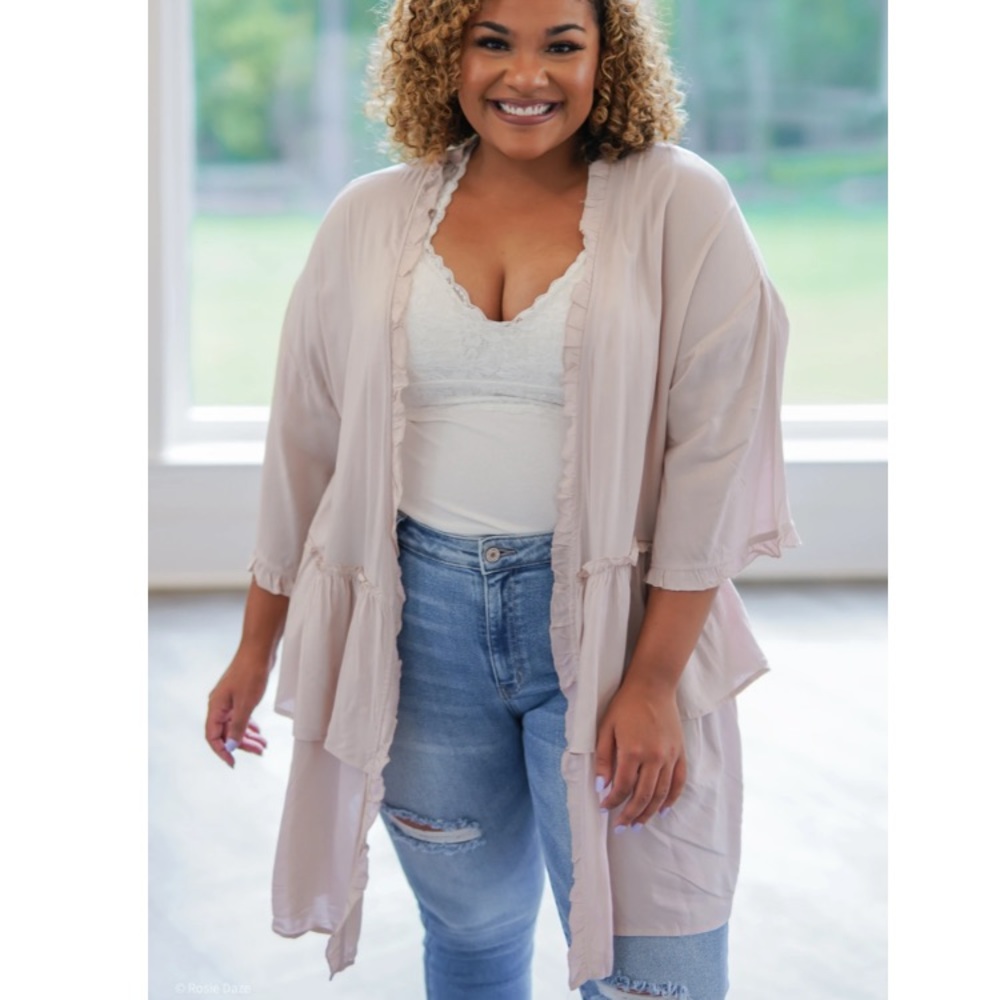 Ruffle Cardigan